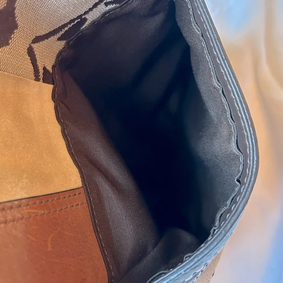 🎉HP🎉 EUC Coach 40915 vintage Y2K patchwork messenger crossbody swing pack bag - Picture 9 of 12